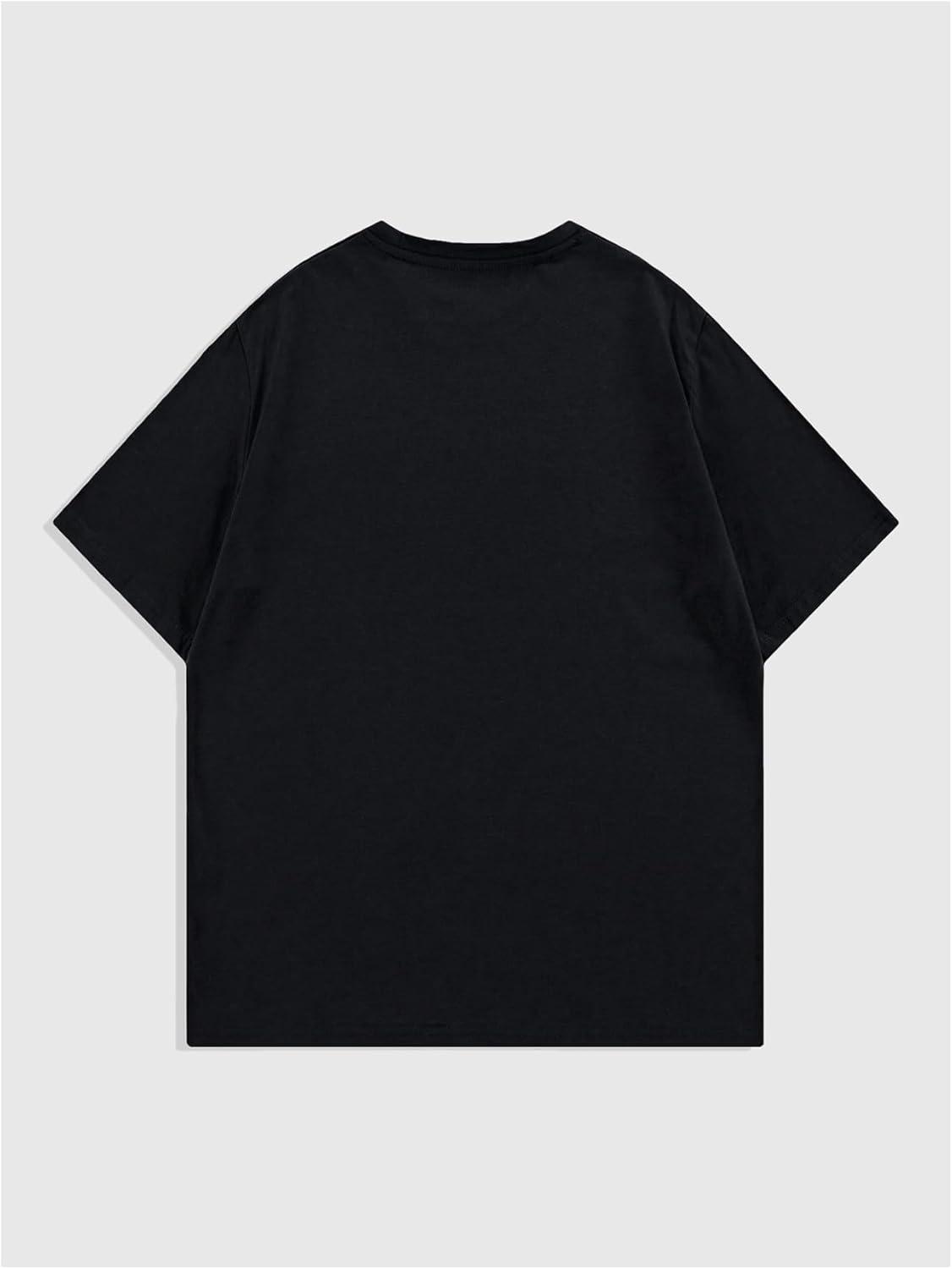 imageSOLY HUX Mens Oversized Graphic Tees Crew Neck Short Sleeve Vintage Streetwear T Shirt TopsBlack Figure
