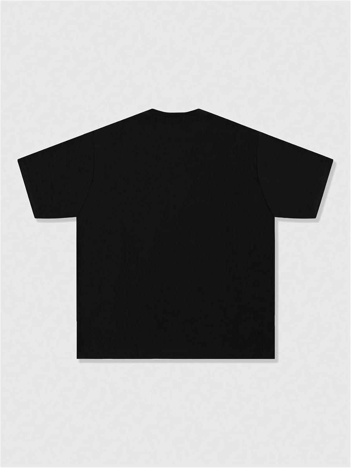 imageSOLY HUX Mens Oversized Graphic Tees Crew Neck Short Sleeve Vintage Streetwear T Shirt TopsBlack Figure Print