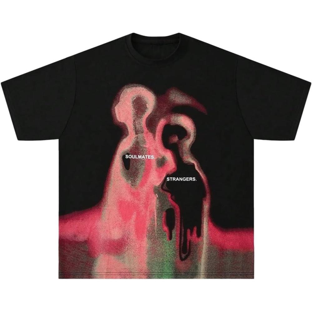 imageSOLY HUX Mens Oversized Graphic Tees Crew Neck Short Sleeve Vintage Streetwear T Shirt TopsBlack Figure Print