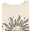 imageSOLY HUX Graphic Tees for Girl Floral Print Short Sleeve Round Neck T Shirts TopsApricot Graphic
