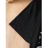 imageSOLY HUX Graphic Tees for Girl Floral Print Short Sleeve Round Neck T Shirts TopsBlack Graphic