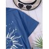 imageSOLY HUX Graphic Tees for Girl Floral Print Short Sleeve Round Neck T Shirts TopsBlue Star