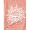 imageSOLY HUX Graphic Tees for Girl Floral Print Short Sleeve Round Neck T Shirts TopsCoral Pink Graphic