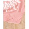imageSOLY HUX Graphic Tees for Girl Floral Print Short Sleeve Round Neck T Shirts TopsDusty Pink Graphic