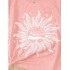 imageSOLY HUX Graphic Tees for Girl Floral Print Short Sleeve Round Neck T Shirts TopsDusty Pink Graphic