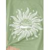 imageSOLY HUX Graphic Tees for Girl Floral Print Short Sleeve Round Neck T Shirts TopsGreen Graphic Print