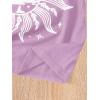 imageSOLY HUX Graphic Tees for Girl Floral Print Short Sleeve Round Neck T Shirts TopsMauve Purple Graphic