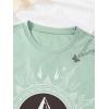 imageSOLY HUX Graphic Tees for Girl Floral Print Short Sleeve Round Neck T Shirts TopsMint Green Graphic Print