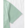 imageSOLY HUX Graphic Tees for Girl Floral Print Short Sleeve Round Neck T Shirts TopsMint Green Graphic Print