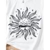 imageSOLY HUX Graphic Tees for Girl Floral Print Short Sleeve Round Neck T Shirts TopsWhite Graphic
