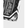 imageSOLY HUX Mens Elastic High Waisted Casual Summer ShortsBlack and White Paisley Print
