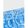 imageSOLY HUX Mens Elastic High Waisted Casual Summer ShortsBlue and White