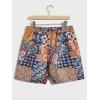 imageSOLY HUX Mens Elastic High Waisted Casual Summer ShortsPaisley Printed Multicoloured