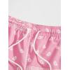 imageSOLY HUX Mens Elastic High Waisted Casual Summer ShortsPink and White