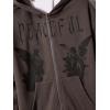 imageSOLY HUX Mens Graphic Zip Up Hoodies Streetwear Jacket Letter Print Long Sleeve Sweatshirt with PocketChocolate Brown Figure