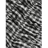 imageSOLY HUX Womens Ruffle Shorts Plaid Y2k Lace Bloomers Elastic Waist Frill Bottoms Gingham Micro BoyshortsBlack and White Plaid