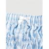 imageSOLY HUX Womens Ruffle Shorts Plaid Y2k Lace Bloomers Elastic Waist Frill Bottoms Gingham Micro BoyshortsBlue and White Plaid