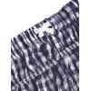 imageSOLY HUX Womens Ruffle Shorts Plaid Y2k Lace Bloomers Elastic Waist Frill Bottoms Gingham Micro BoyshortsDark Blue Plaid