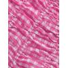 imageSOLY HUX Womens Ruffle Shorts Plaid Y2k Lace Bloomers Elastic Waist Frill Bottoms Gingham Micro BoyshortsHot Pink Plaid