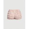 imageSOLY HUX Womens Ruffle Shorts Plaid Y2k Lace Bloomers Elastic Waist Frill Bottoms Gingham Micro BoyshortsKhaki Plaid