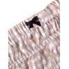 imageSOLY HUX Womens Ruffle Shorts Plaid Y2k Lace Bloomers Elastic Waist Frill Bottoms Gingham Micro BoyshortsKhaki Plaid