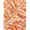 imageSOLY HUX Womens Ruffle Shorts Plaid Y2k Lace Bloomers Elastic Waist Frill Bottoms Gingham Micro BoyshortsOrange Plaid
