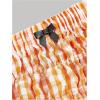 imageSOLY HUX Womens Ruffle Shorts Plaid Y2k Lace Bloomers Elastic Waist Frill Bottoms Gingham Micro BoyshortsOrange Plaid