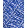 imageSOLY HUX Womens Ruffle Shorts Plaid Y2k Lace Bloomers Elastic Waist Frill Bottoms Gingham Micro BoyshortsRoyal Blue Plaid