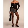 imageSOLY HUX Womens Sequin Micro Shorts Y2K Low Rise Sparkly Glitter Mini Booty Shorts Party Club Rave OutfitsPlain Black