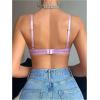 imageSOLY HUX Womens Sexy Lace Bras Underwire Everyday Bra Comfort Push Up BralettesPlain Mauve Purple