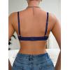 imageSOLY HUX Womens Sexy Lace Bras Underwire Everyday Bra Comfort Push Up BralettesPure Blue