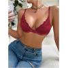 imageSOLY HUX Womens Sexy Lace Bras Underwire Everyday Bra Comfort Push Up BralettesPure Burgundy