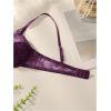 imageSOLY HUX Womens Sexy Lace Bras Underwire Everyday Bra Comfort Push Up BralettesPure Purple
