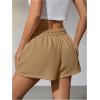 imageSOLY HUX Womens Sweat Shorts Casual Summer Elastic High Waist Running Lounge Shorts with PocketsPure Khaki
