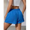 imageSOLY HUX Womens Sweat Shorts Casual Summer Elastic High Waist Running Lounge Shorts with PocketsTeal Blue
