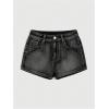 imageSOLY HUX Womens Y2k Denim Shorts Grunge Punk Low Waist Skinny Mini Jean Shorts StreetwearBlack Graphic
