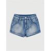 imageSOLY HUX Womens Y2k Denim Shorts Grunge Punk Low Waist Skinny Mini Jean Shorts StreetwearBlue Graphic
