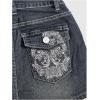 imageSOLY HUX Womens Y2k Denim Shorts Grunge Punk Low Waist Skinny Mini Jean Shorts StreetwearDark Blue