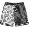 Black and White Paisley Print