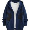 imageSOLY HUX Mens Graphic Zip Up Hoodies Streetwear Jacket Letter Print Long Sleeve Sweatshirt with PocketDark Blue Figure