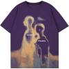 imageSOLY HUX Mens Oversized Graphic Tees Crew Neck Short Sleeve Vintage Streetwear T Shirt TopsPurple Letter