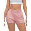 imageSOLY HUX Womens Sweat Shorts Casual Summer Elastic High Waist Running Lounge Shorts with PocketsPure Pink