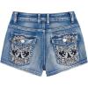 imageSOLY HUX Womens Y2k Denim Shorts Grunge Punk Low Waist Skinny Mini Jean Shorts StreetwearBlue Graphic
