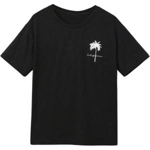 imageSOLY HUX Boys Graphic Tees Palm Tree Print Short Sleeve Crew Neck Summer Trendy TShirts Clothes for Teen BoysBlack Tree