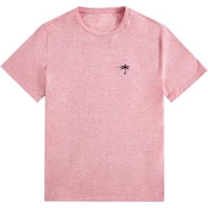 imageSOLY HUX Mens Summer Graphic T Shirts Short Sleeve Casual Tees TopPink Tropical