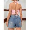 imageSOLY HUX Womens Crochet Halter Tops Summer Y2K Cute Crop Tops Sexy Knitted Sleeveless CamisoleLight Pink