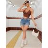 imageSOLY HUX Womens Crochet Halter Tops Summer Y2K Cute Crop Tops Sexy Knitted Sleeveless CamisoleRust Brown