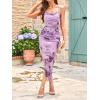 imageSOLY HUX Womens Tie Dye Cowl Neck Split Hem Bodycon Cami Dress Backless Long DressesDusty Purple