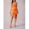 imageSOLY HUX Womens Tie Dye Cowl Neck Split Hem Bodycon Cami Dress Backless Long DressesOrange Floral