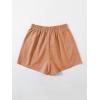 imageSOLY HUX Summer Athletic Shorts for Women Casual Running Elastic Waist Sweat ShortsBrown Colorblock
